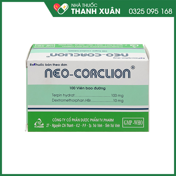 Neo-corclion điều trị ho, long đờm, ho mãn tính